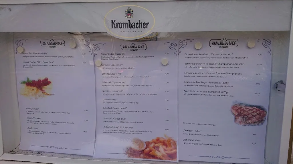 Menu_Kegelsportcenter Restaurant Zum alten Bahnhof_Hilchenbach_image_1