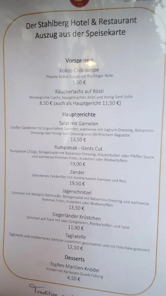 Menu_Der Stahlberg - Hotel & Restaurant_Hilchenbach_image_2