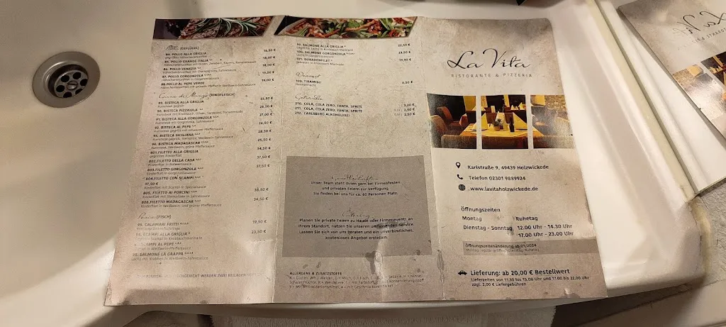 Menu_Ristorante Pizzeria La Vita_Holzwickede_immagine_3