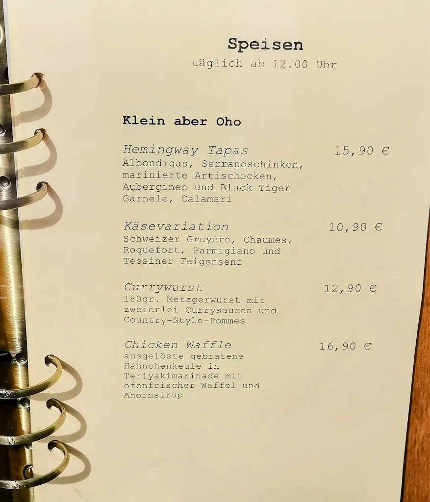 Menu_Hemingway Hilden_Hilden_image_1