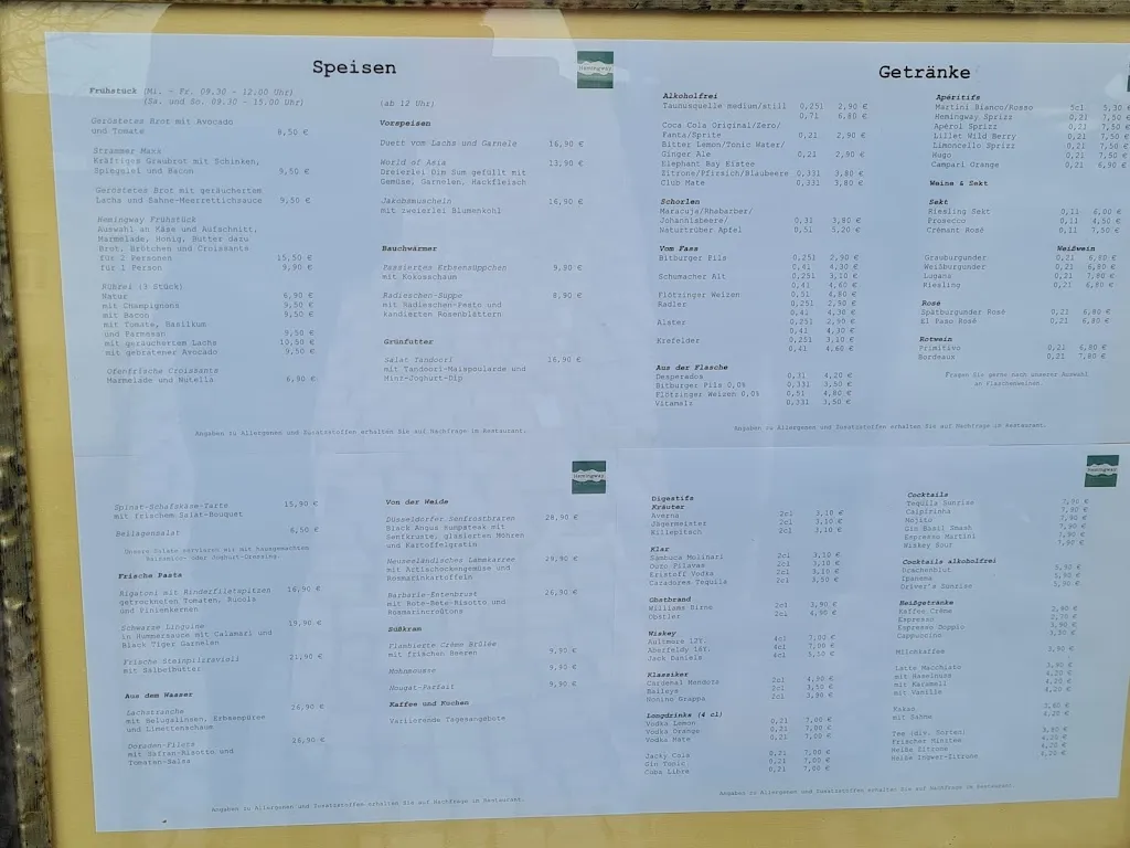 Menu_Hemingway Hilden_Hilden_image_2