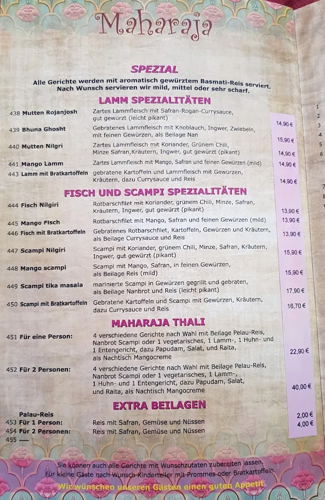 Menu_Maharaja indisches Restaurant_Minden_image_4