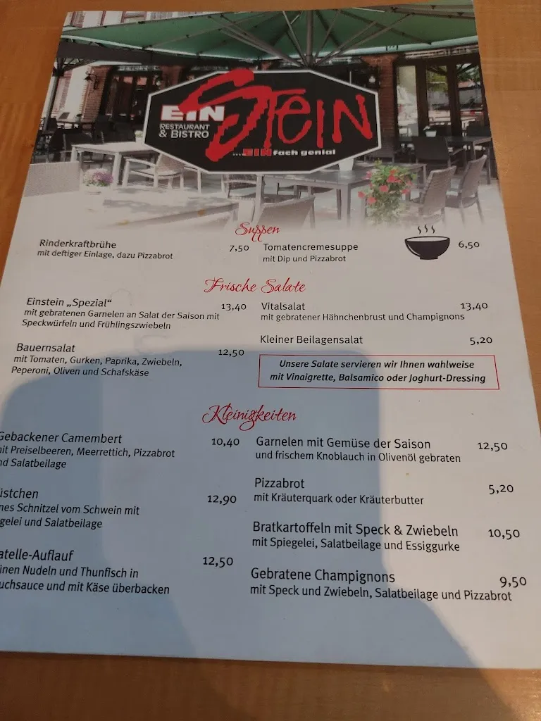 Menu_Einstein Restaurant & Bistro_Hövelhof_immagine_2