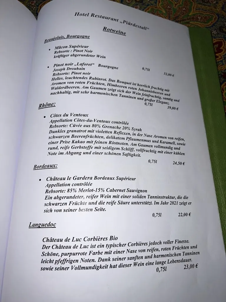 Menu_Hotel-Restaurant Piärdestall_Hövelhof_image_1