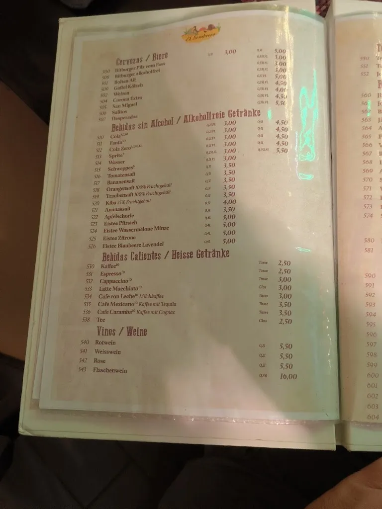 Menu_El Sombrero Hückelhoven_Hückelhoven_image_3