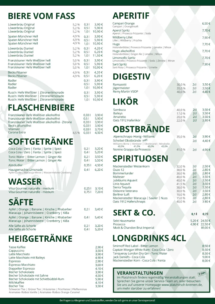 Menu_Platzhirsch Bremen_Bremen_immagine_1