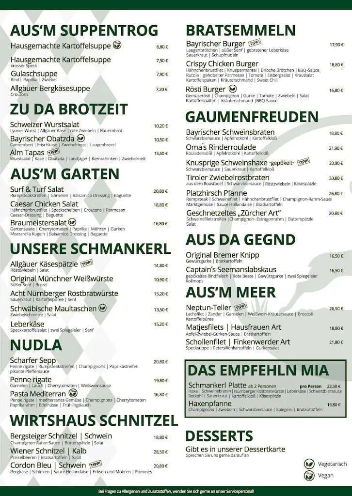 Menu_Platzhirsch Bremen_Bremen_immagine_2