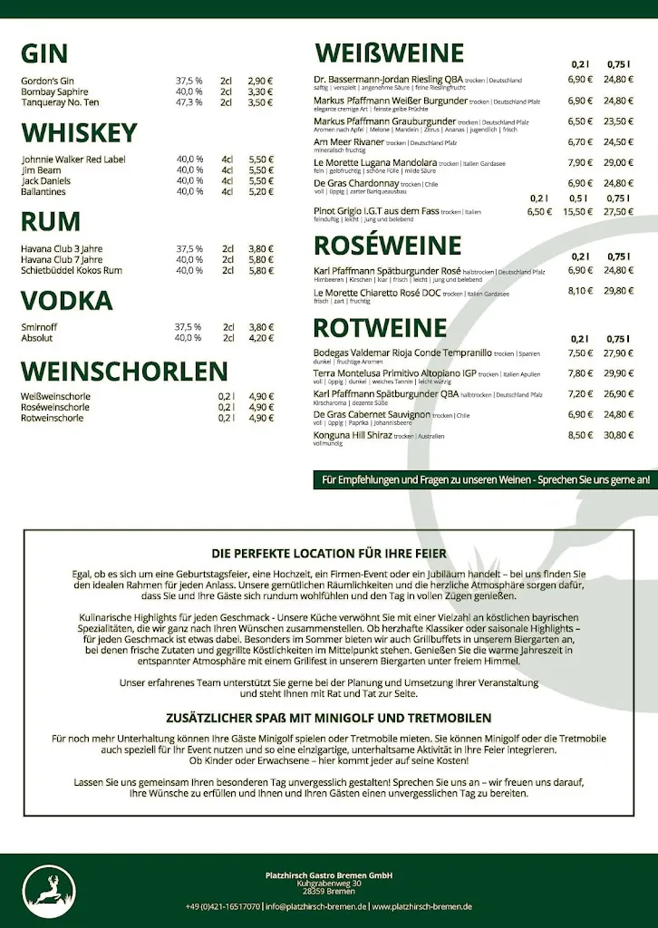 Menu_Platzhirsch Bremen_Bremen_immagine_4