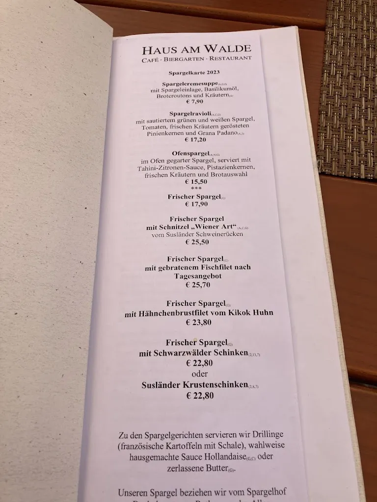 Menu_Haus am Walde - Café * Biergarten * Restaurant_Bremen_immagine_3