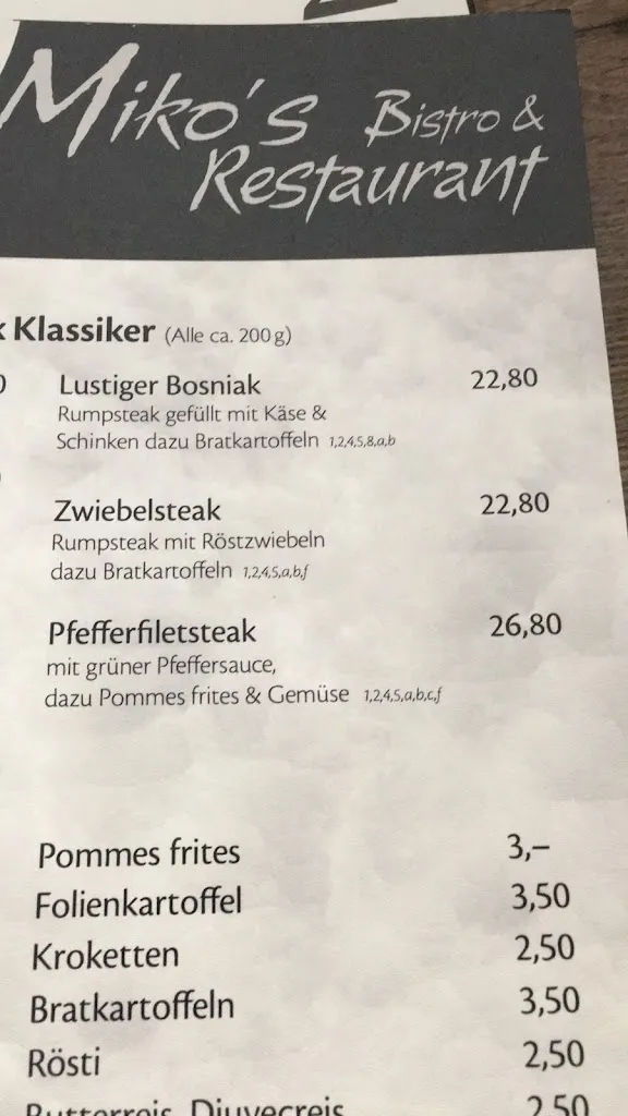 Menu_Mikos Restaurant_Hückeswagen_image_4