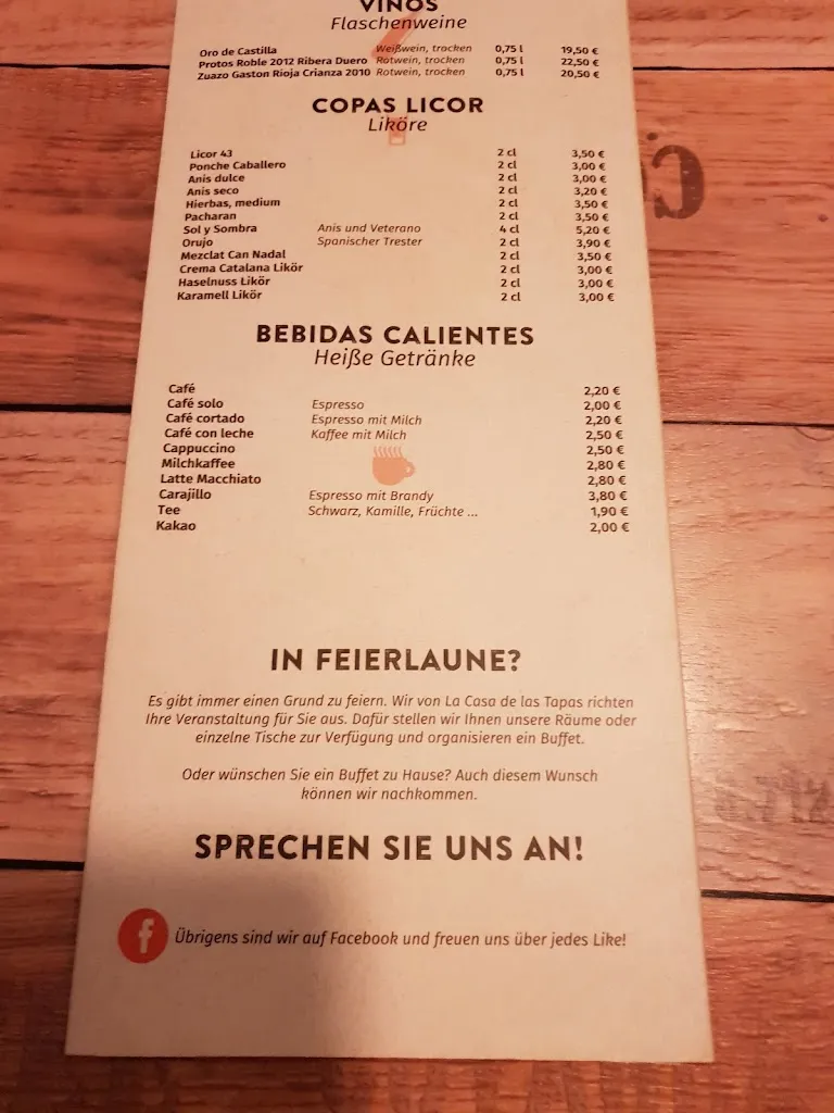 Menu_La Casa de las Tapas_Hückeswagen_immagine_2