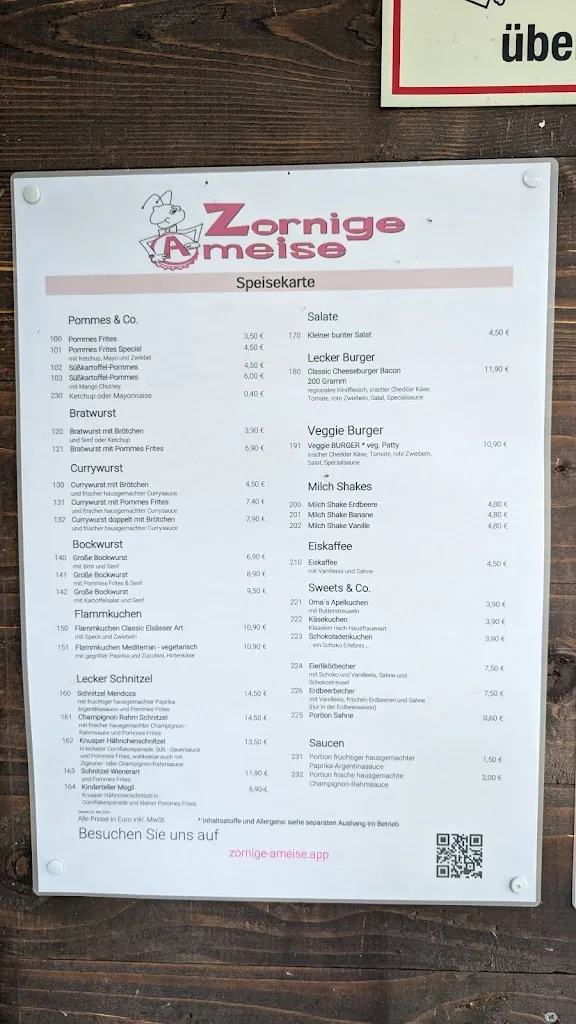 Menu_Zornige Ameise_Hückeswagen_image_1