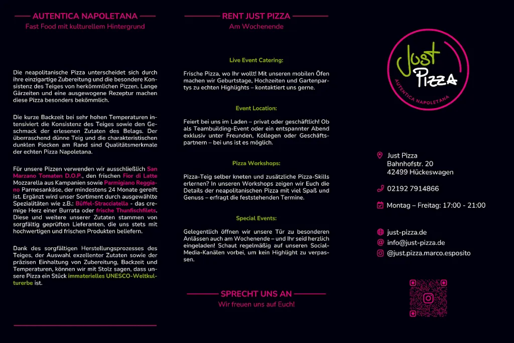 Menu_Just Pizza - autentica napoletana_Hückeswagen_image_2