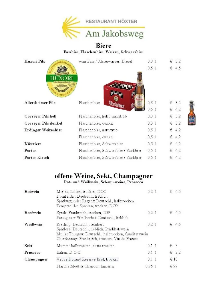 Menu_Restaurant Höxter Am Jakobsweg_Höxter_immagine_2