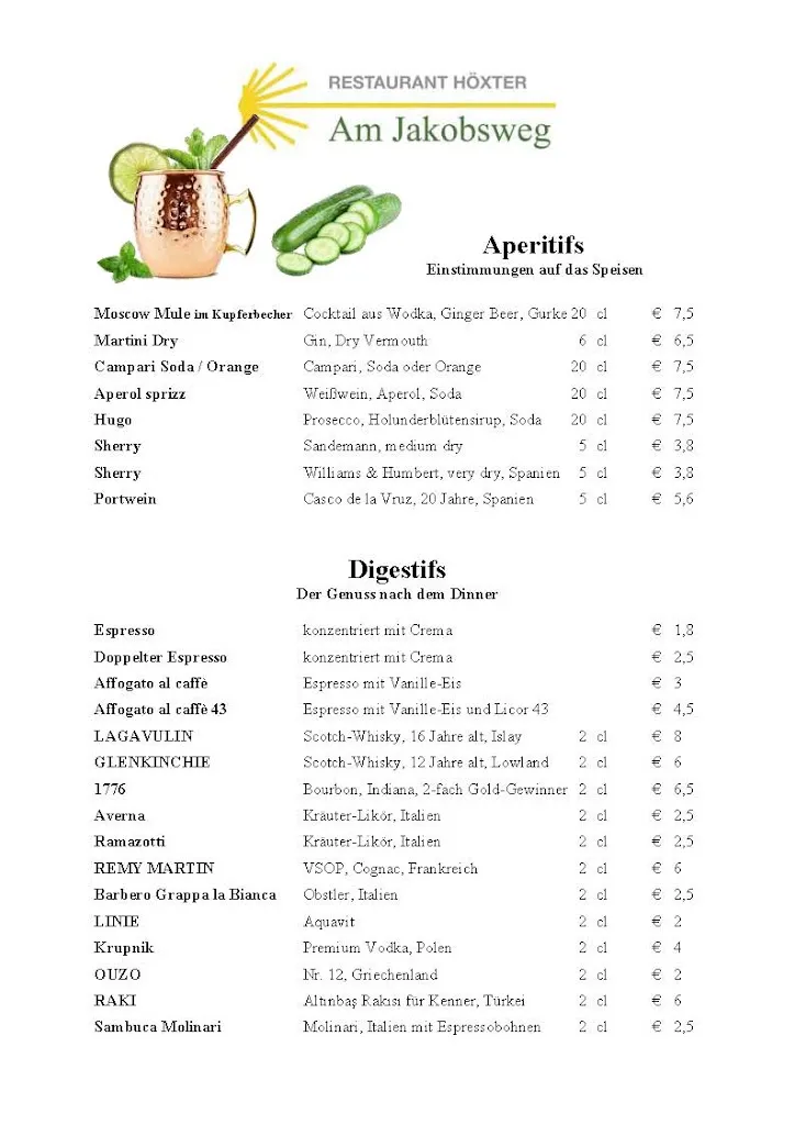 Menu_Restaurant Höxter Am Jakobsweg_Höxter_immagine_3