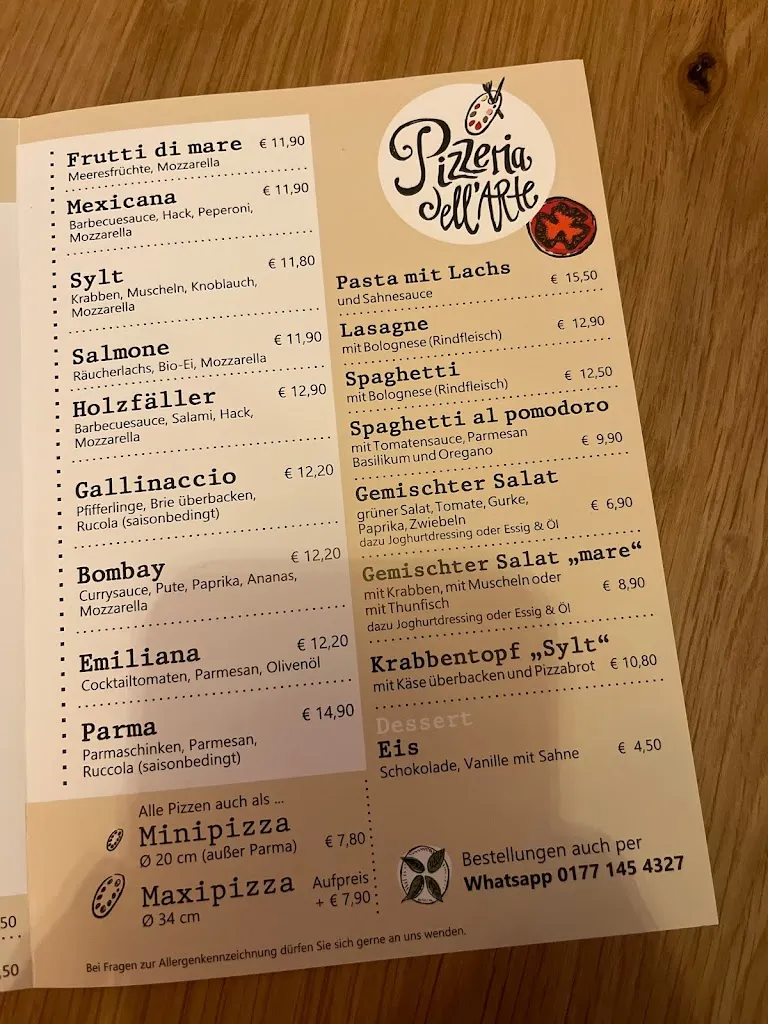 Menu_Pizzeria dell'Arte_Höxter_image_3