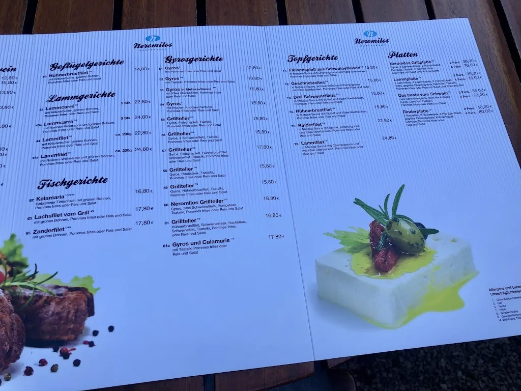 Menu_Restaurant Neromilos_Höxter_immagine_3
