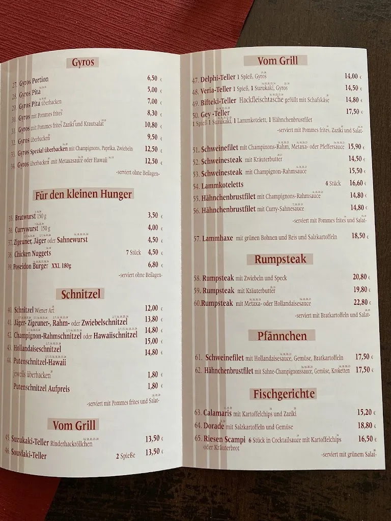 Menu_Pondos Grill (Hürtgenwald / Gey). Bitte auf die speziellen Öffnungszeiten während der Ferienzeit achten._Hürtgenwald_image_1