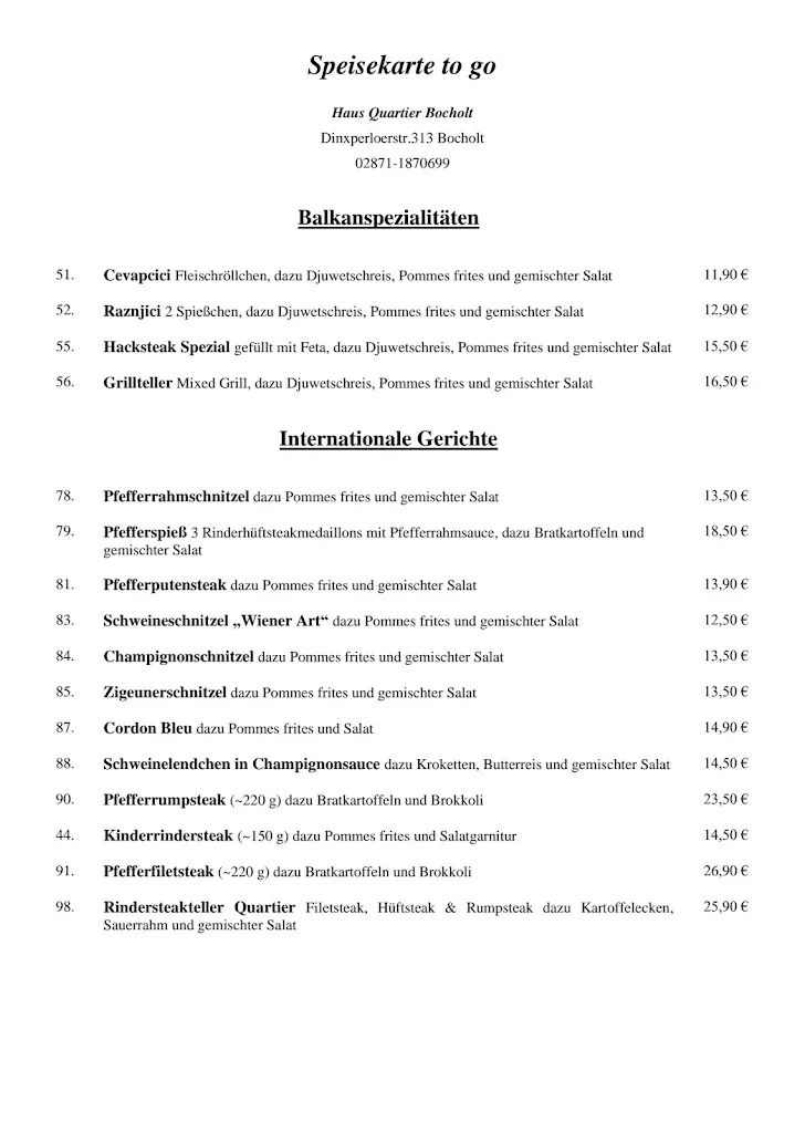 Menu_Haus Quartier_Bocholt_immagine_1