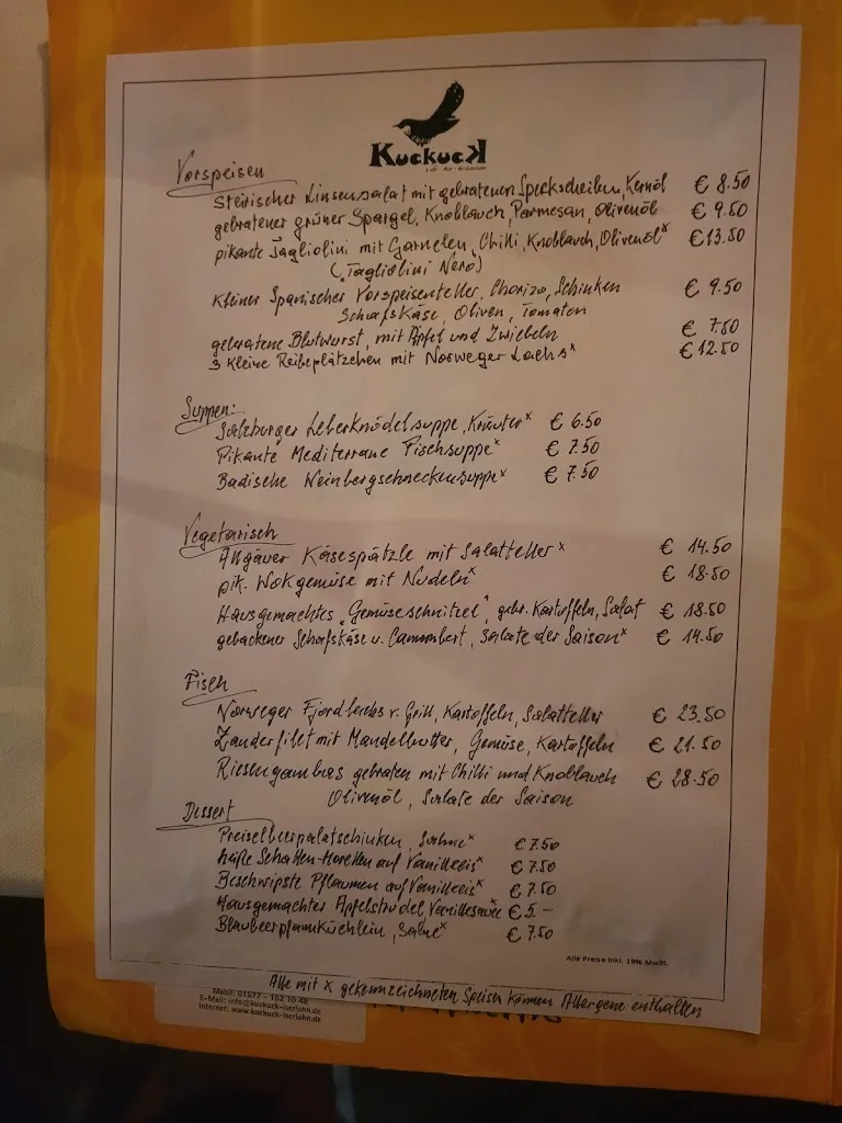 Menu_Café Bar Restaurant Kuckuck_Iserlohn_image_4