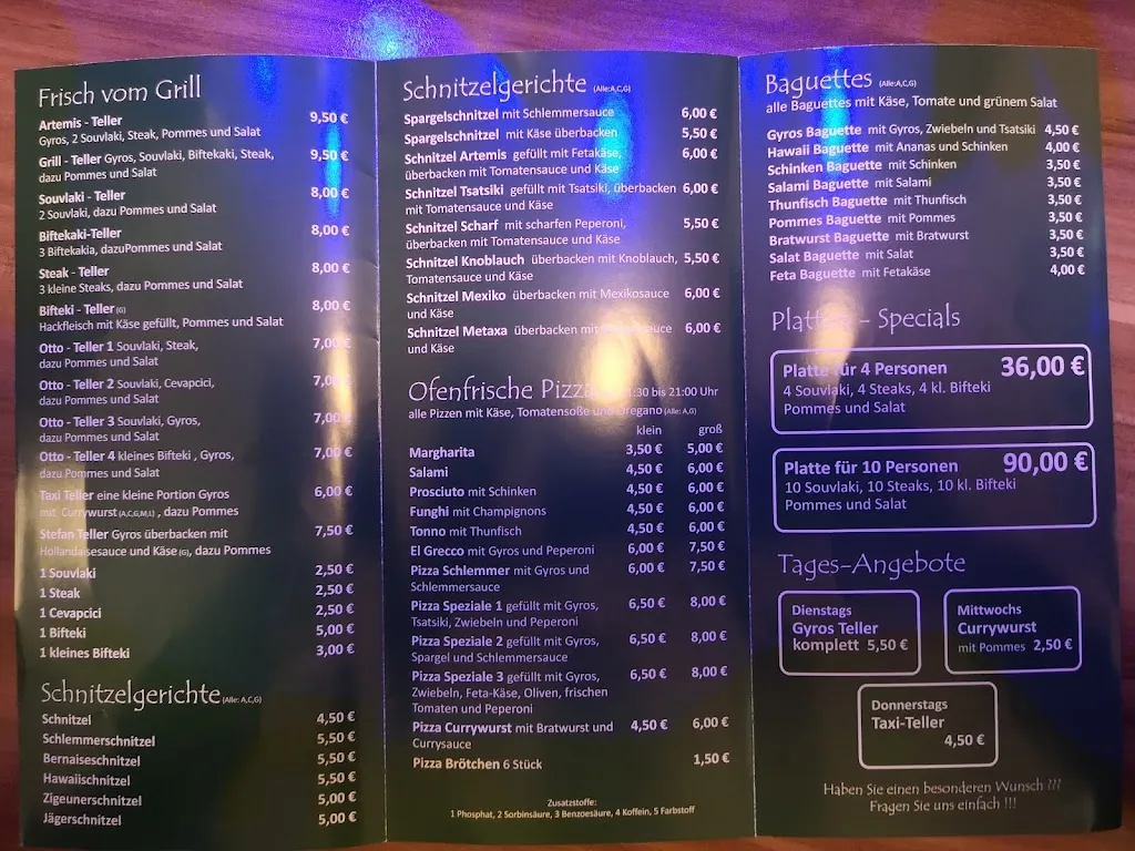 Menu_Artemis Grill_Iserlohn_image_1