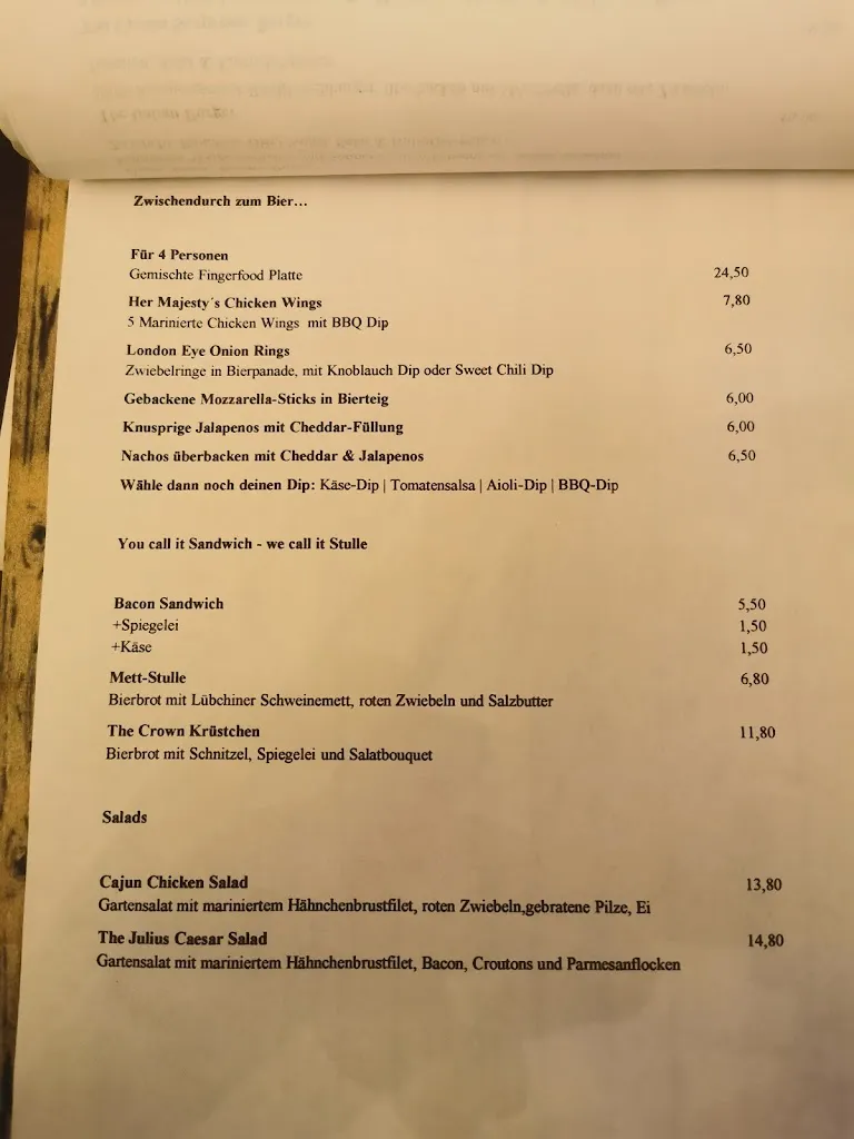 Menu_The New Crown_Iserlohn_image_3