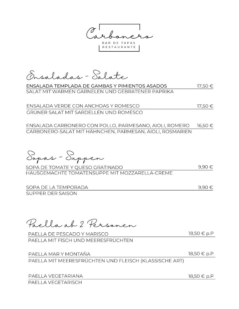 Menü_Carbonero Bar de Tapas Restaurante_Ibbenbüren_Bild_4