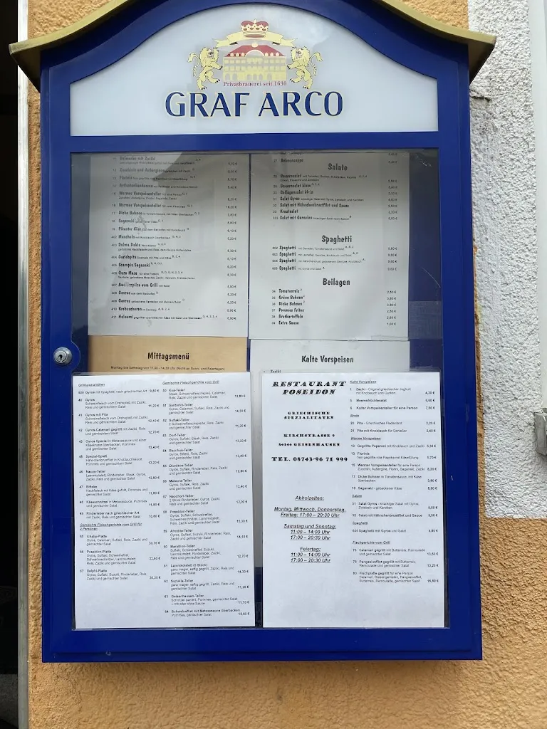 Menu_POSEIDON - Griechische SPEZIALITÄTEN_Geisenhausen_imagen_2