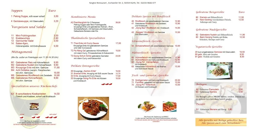 Menu_Yangtse Restaurant_Hürth_immagine_3