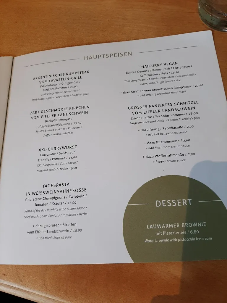 Menu_Freddies Restaurant_Hürth_image_1