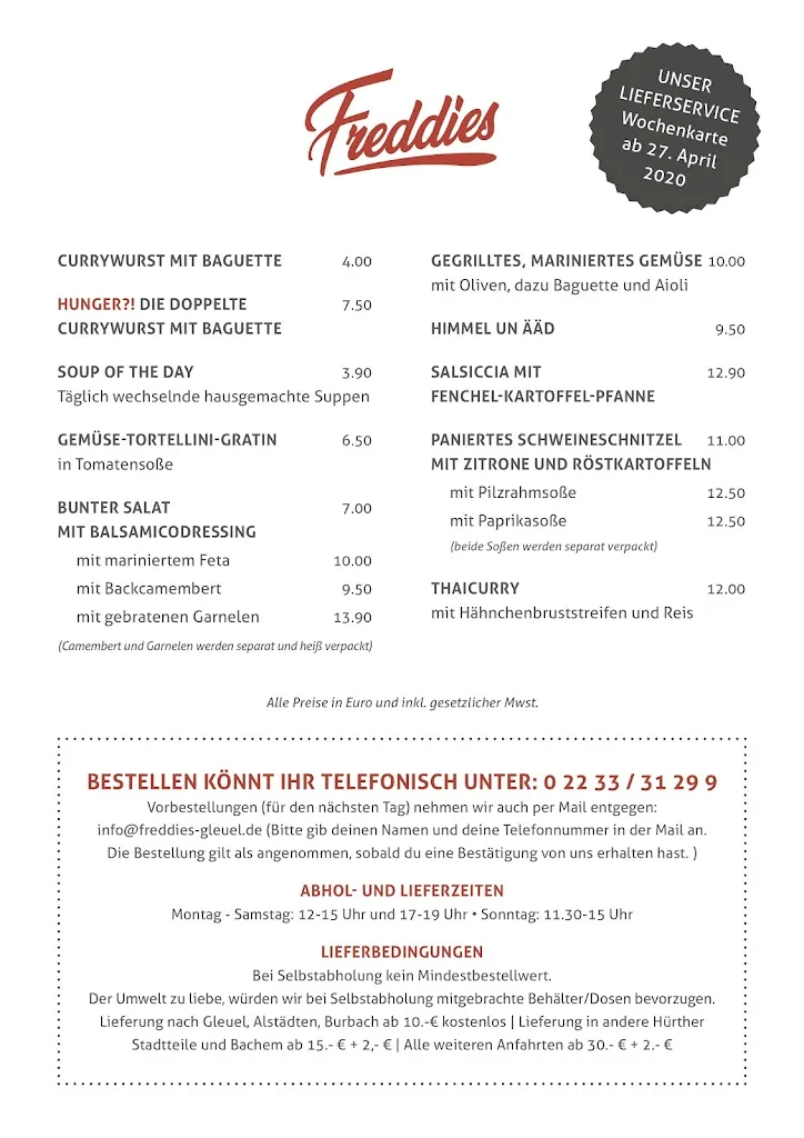 Menu_Freddies Restaurant_Hürth_image_3
