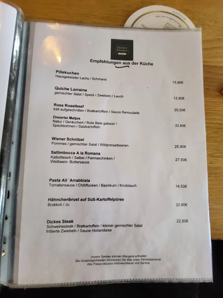 Menu_Hürther Wirtshaus - Modern Style_Hürth_image_1