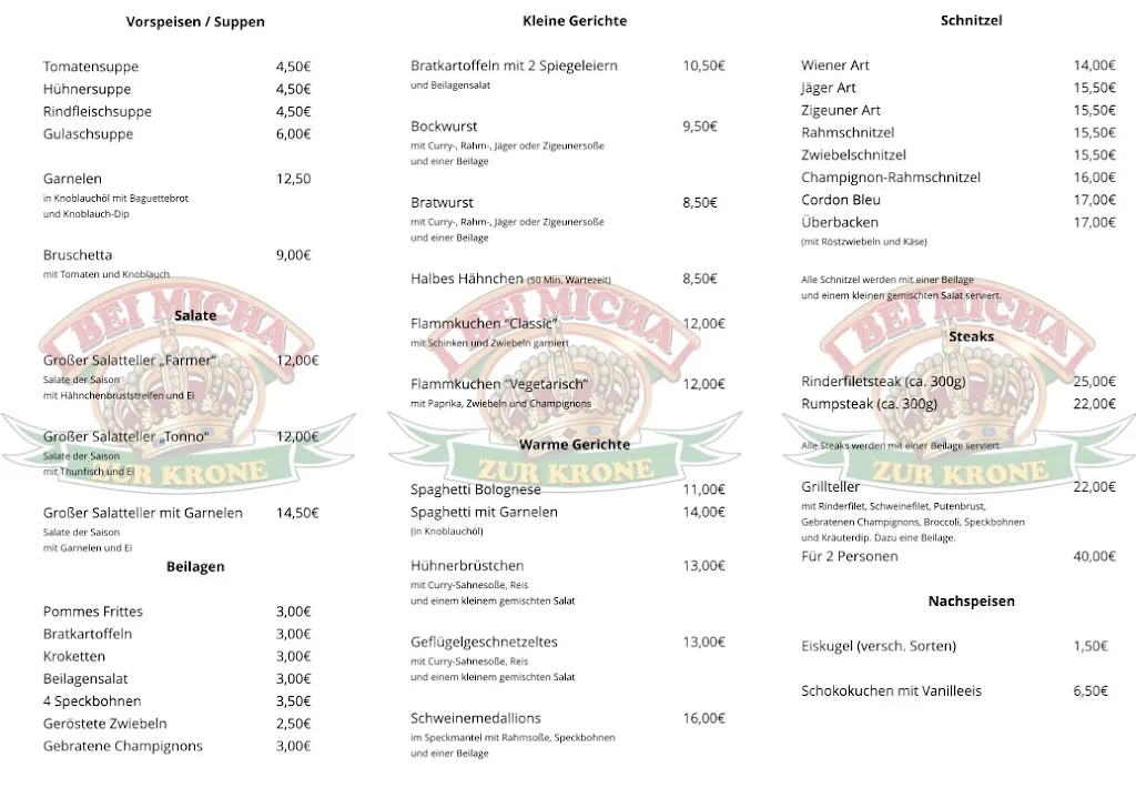 Menu_Zur Krone - Bei Micha_Hürth_image_1