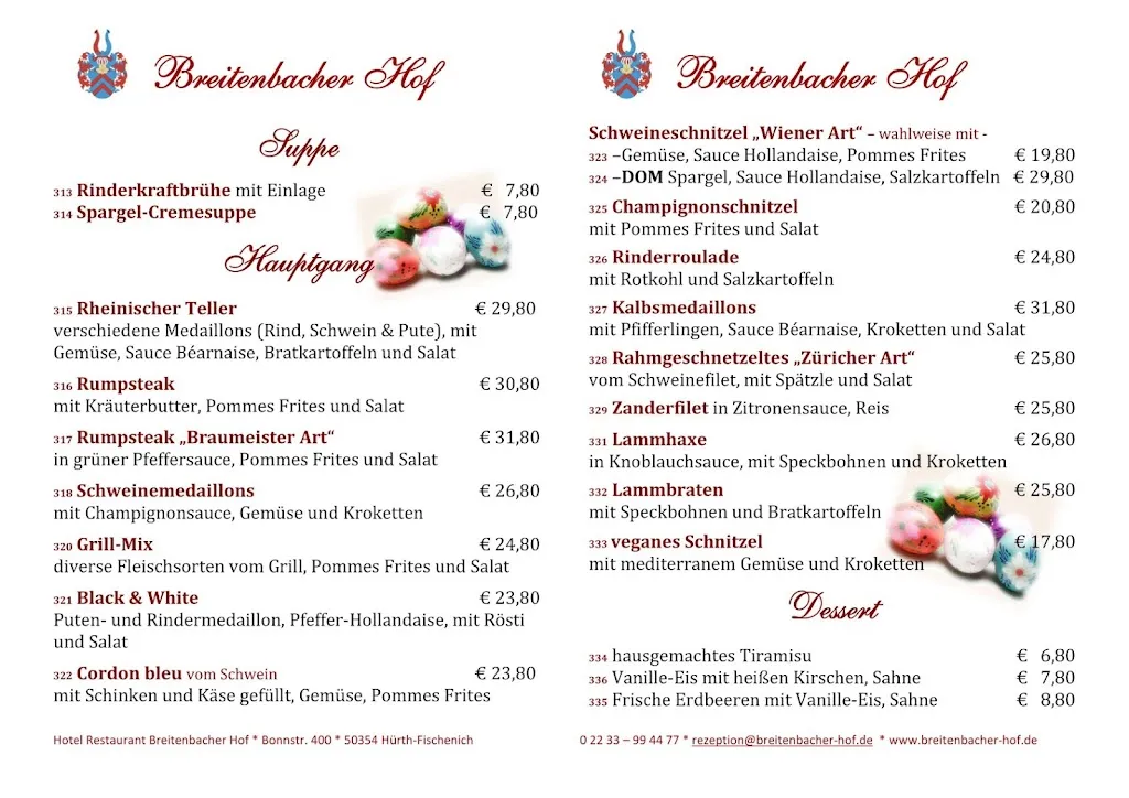 Menu_Restaurant im Breitenbacher Hof_Hürth_immagine_1