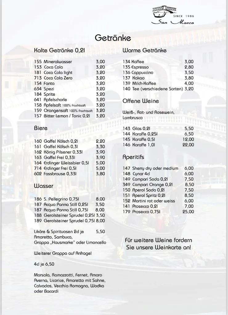 Menu_Ristorante Pizzeria San Marco_Hürth_image_1