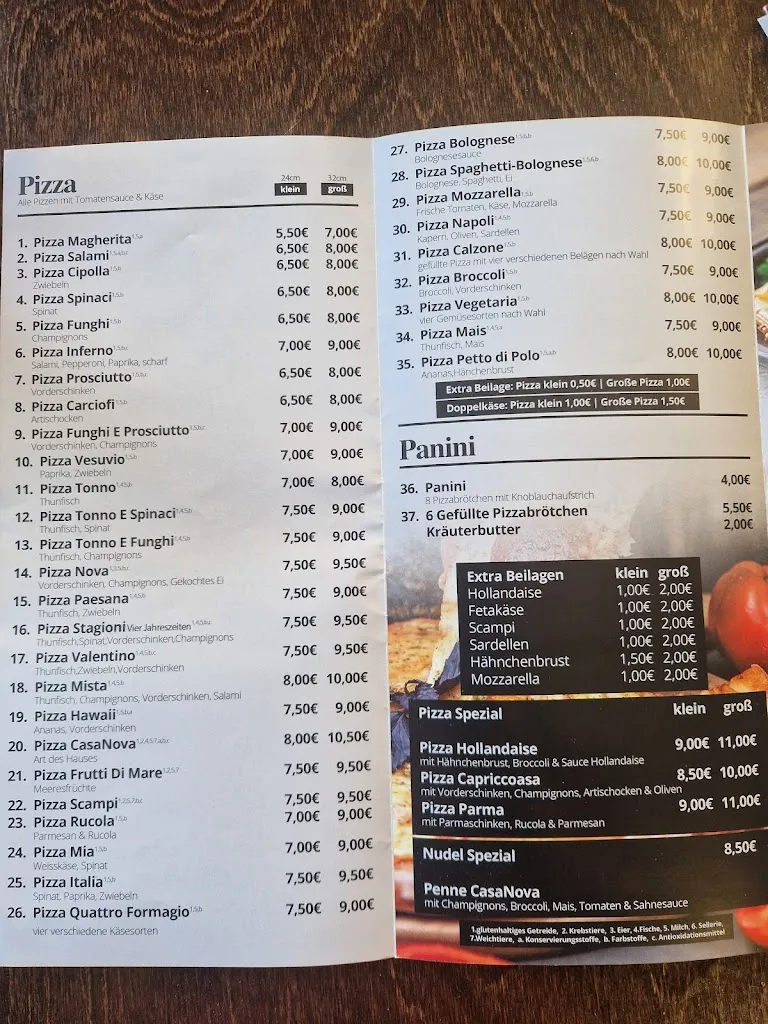 Menu_Pizzeria CasaNova la Fantastica_Jüchen_image_3