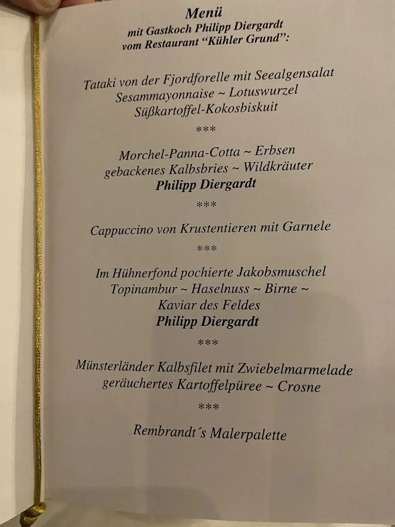 Menu_Restaurant Wasserpavillon im Romantik Parkhotel Wasserburg Anholt_Isselburg_immagine_2