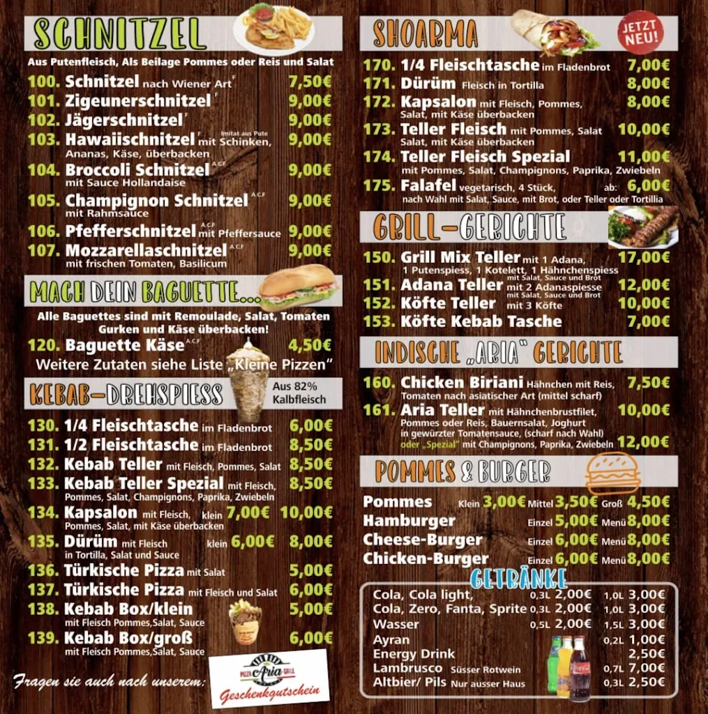 Menu_Pizza Aria Grill_Isselburg_image_2