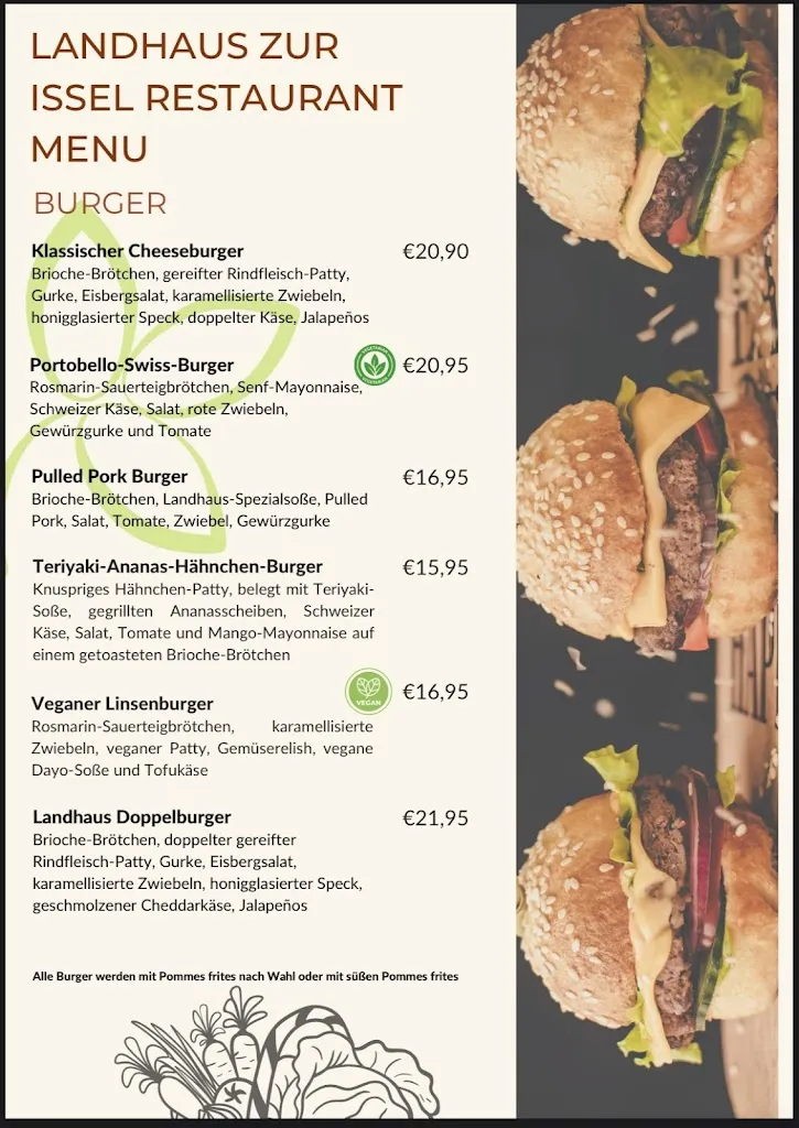 Menu_Landhaus zur Issel Restaurant Bar & Grill_Isselburg_image_4