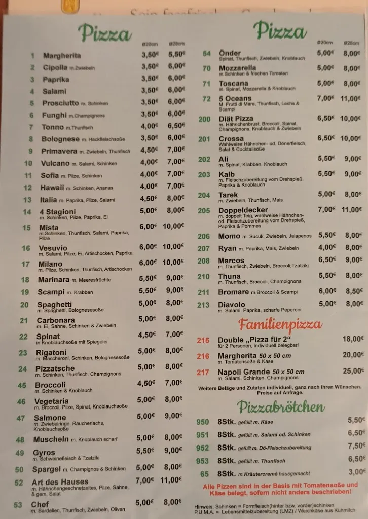 Menu_Pizzeria Napoli_Isselburg_immagine_1