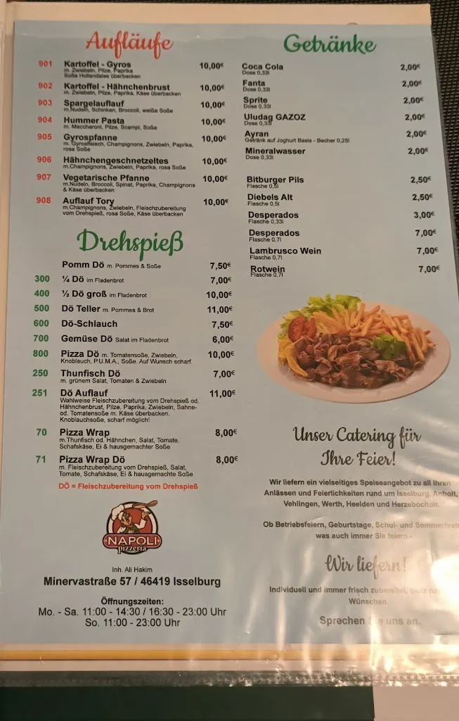 Menu_Pizzeria Napoli_Isselburg_immagine_2