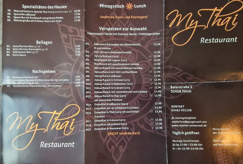 Menu_Restaurant My Thai_Jülich_immagine_4