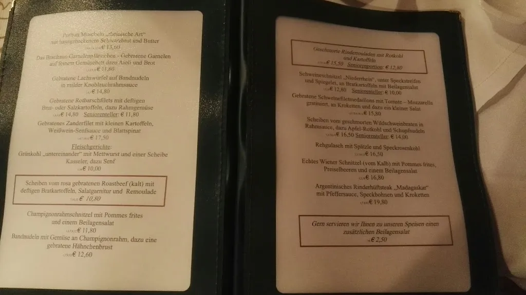 Menü_Restaurant „Brauhaus Kalkarer Mühle“_Kalkar_Bild_1