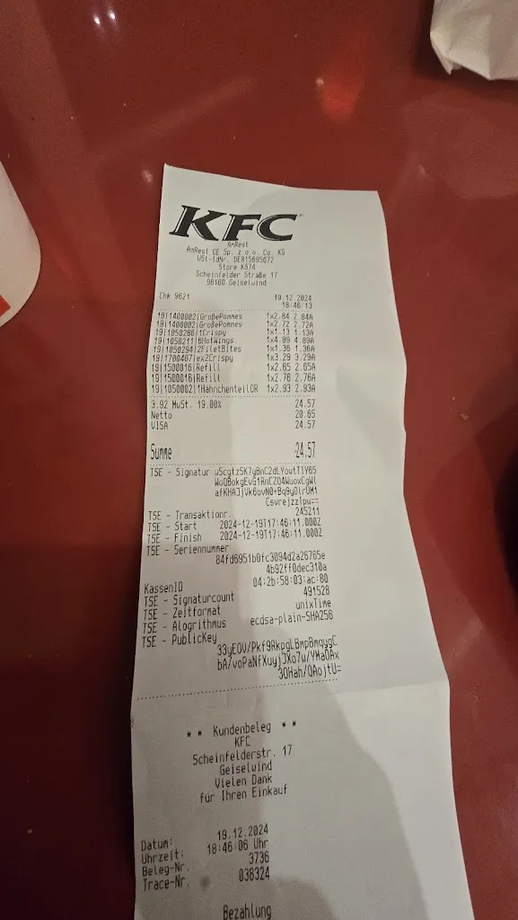 Alex popescu_Kentucky Fried Chicken_Geiselwind_review
