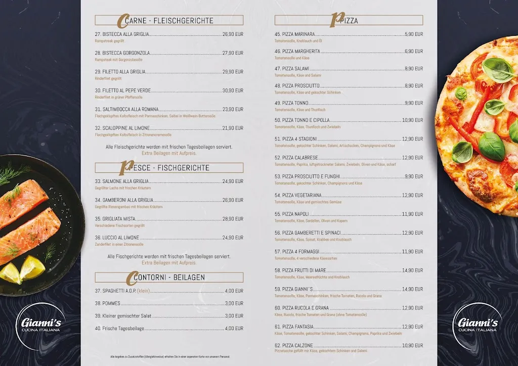 Menu_GIANNI´S | Restaurant & Pizzeria_Kalkar_image_4