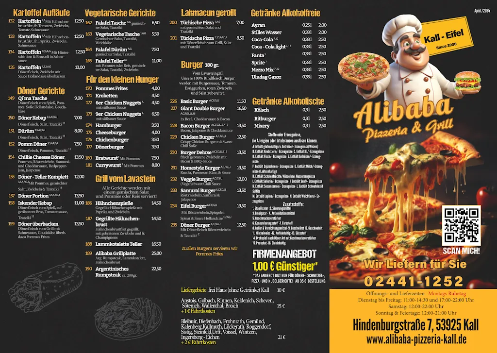 Menu_Alibaba Dönerhaus & Pizzeria_Kall_immagine_1