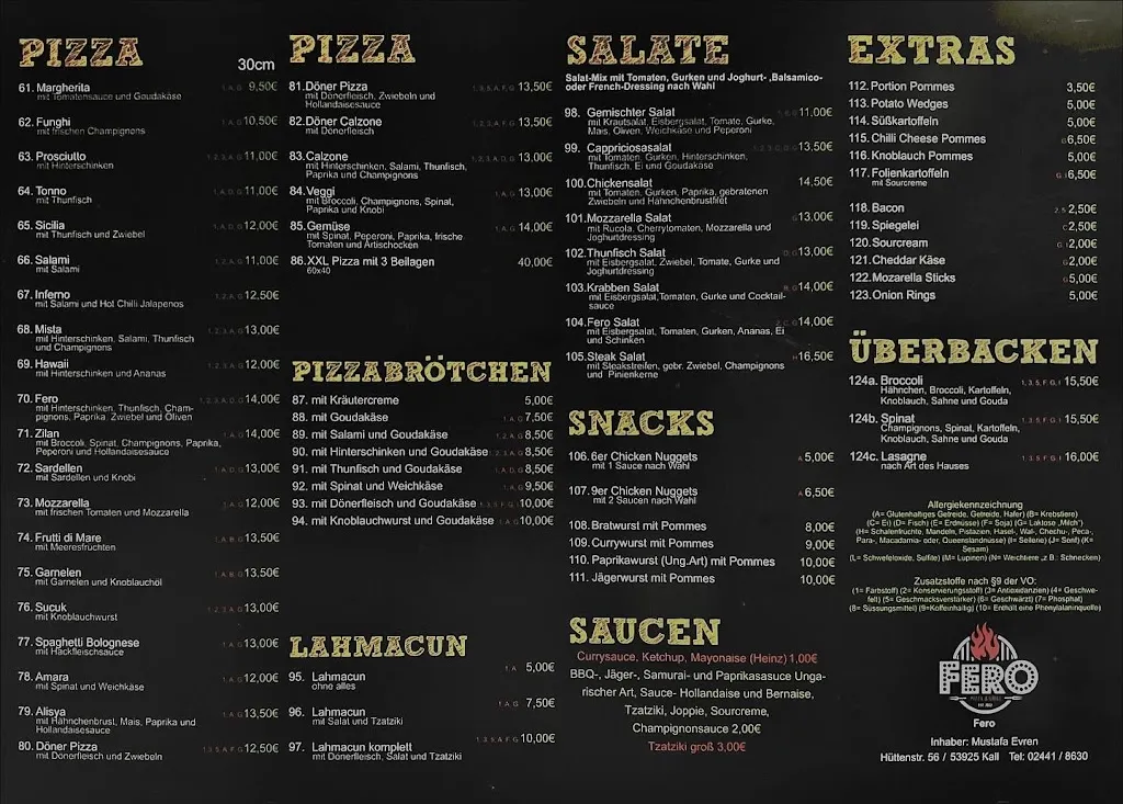 Menu_FERO Restaurant & Grill_Kall_immagine_2