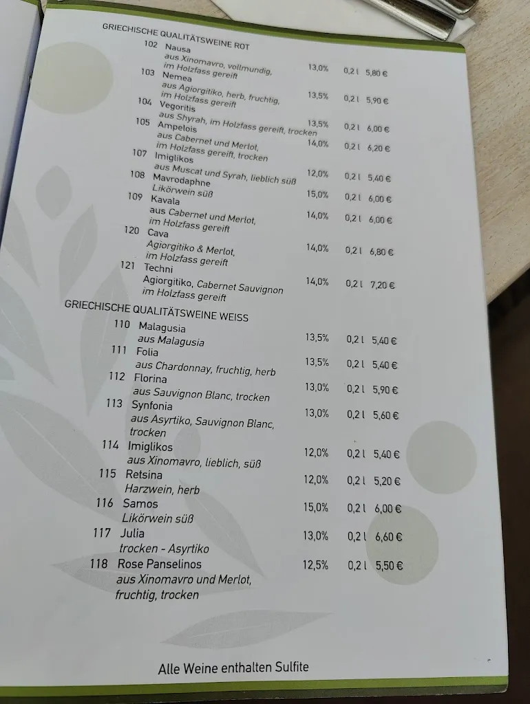 Menu_Restaurant Hubland_Würzburg_image_1