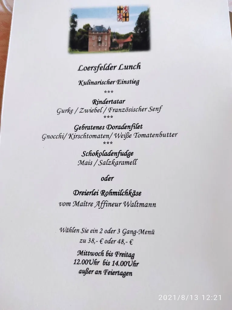 Menu_Schloss Loersfeld Restaurant GmbH_Kerpen_image_1