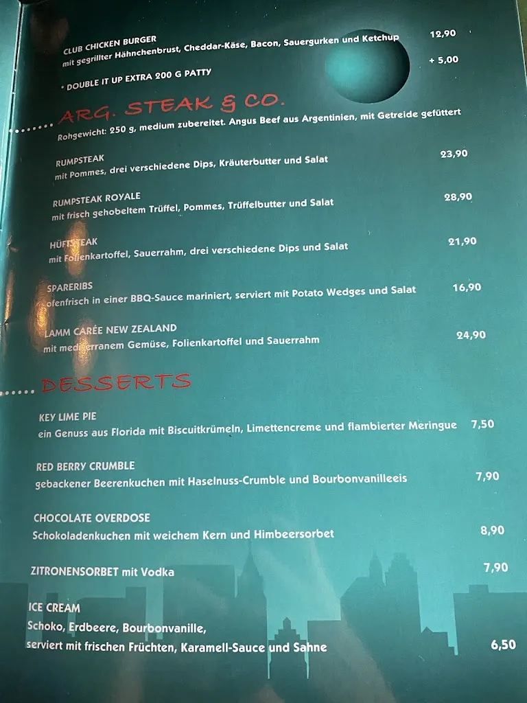 Menu_New York - Bar & Restaurant_Kerpen_immagine_1